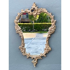 Vintage Gilt Carved Wood Mirror