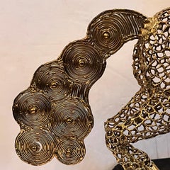 Vintage Gilt Horse Sculpture