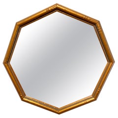 Vintage Gilt Faux Bamboo Mirror
