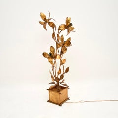 Vintage Gilt Metal Floor Lamp by Hans Kogl