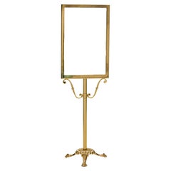 Vintage vergoldet Metall Stehend Rahmen Display Stand