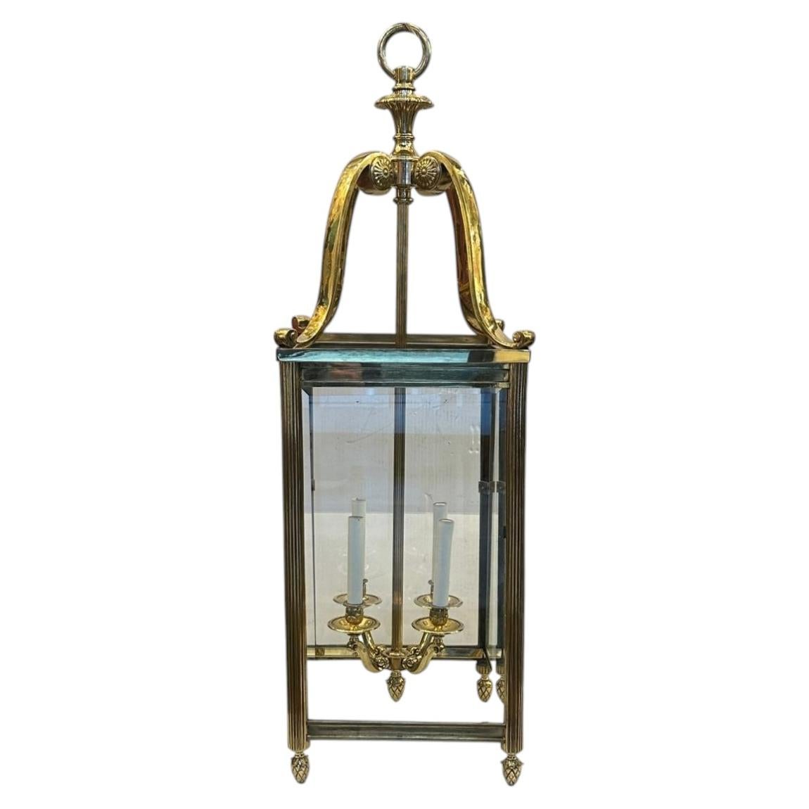 Vintage Gilt Neoclassic Lantern