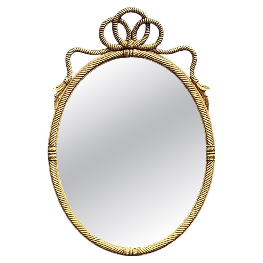 Vintage Gilt Rope and Tassle Mirror