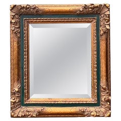 Vintage Gilt Tipped Beveled Mirror