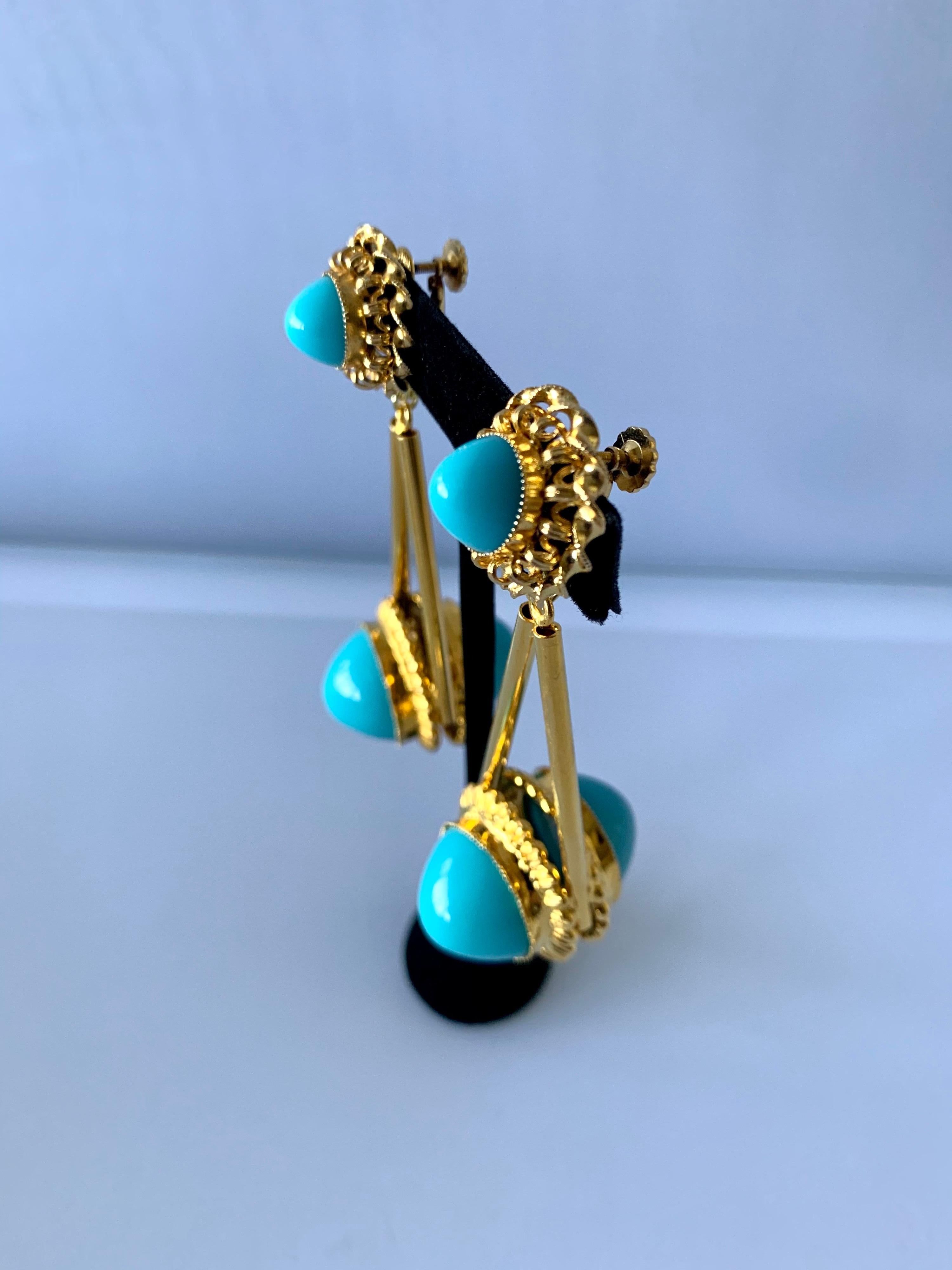 turquoise earrings