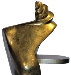 Vintage Gilt Wood Étagère-mannequin in Salvatore Dali Style, Ca. 1980s