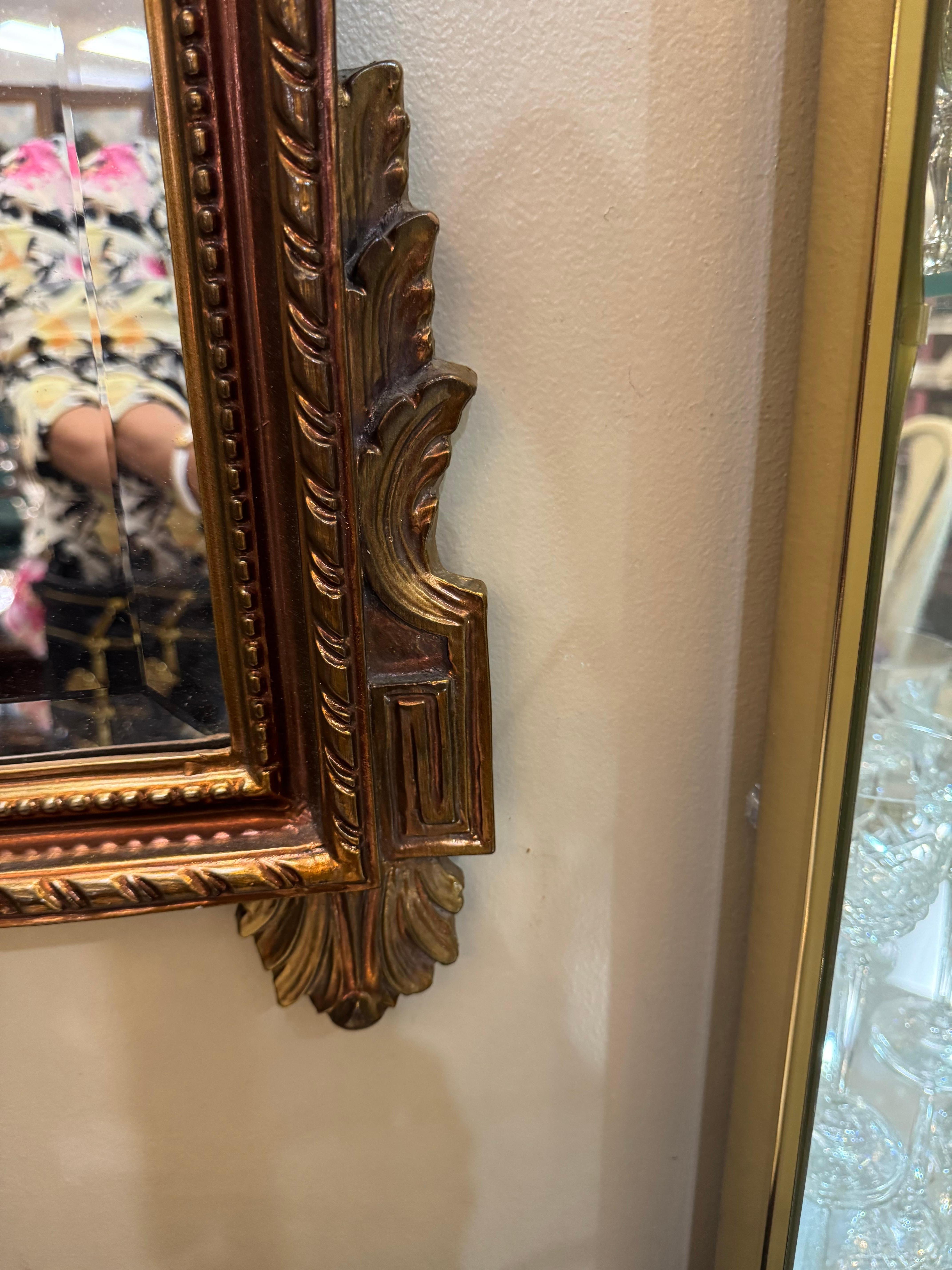 Legno dorato vintage  specchio in stile Luigi XV. in vendita 3