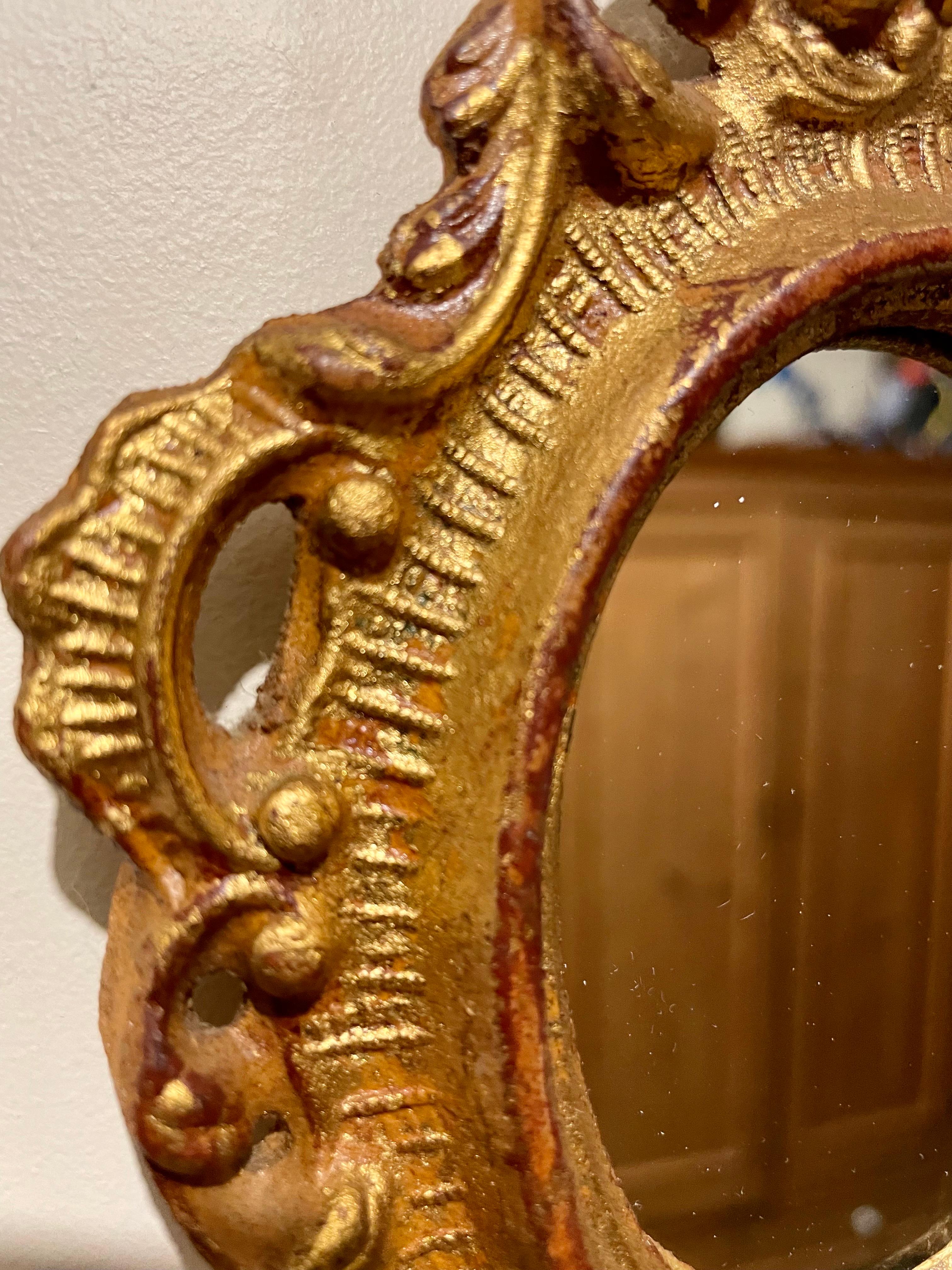 Vintage Giltwood Italian Florentine Mirror 2 In Good Condition For Sale In New York, NY