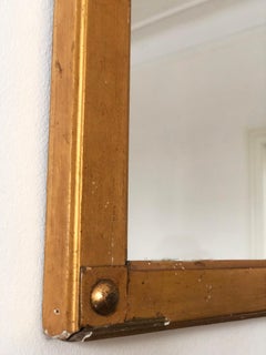 Vintage Giltwood Mirror with Corner Caps – Scandinavian 1940s