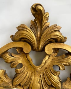 Vintage-Giltwood-Spiegel mit offener Schnitzerei, Made in Spain, hängefertig
