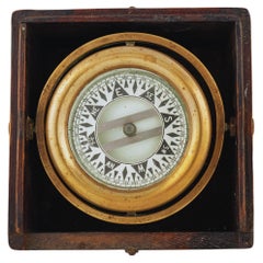 Antique Gimbal-Mounted Compass by Wilcox, Crittenden & Co.