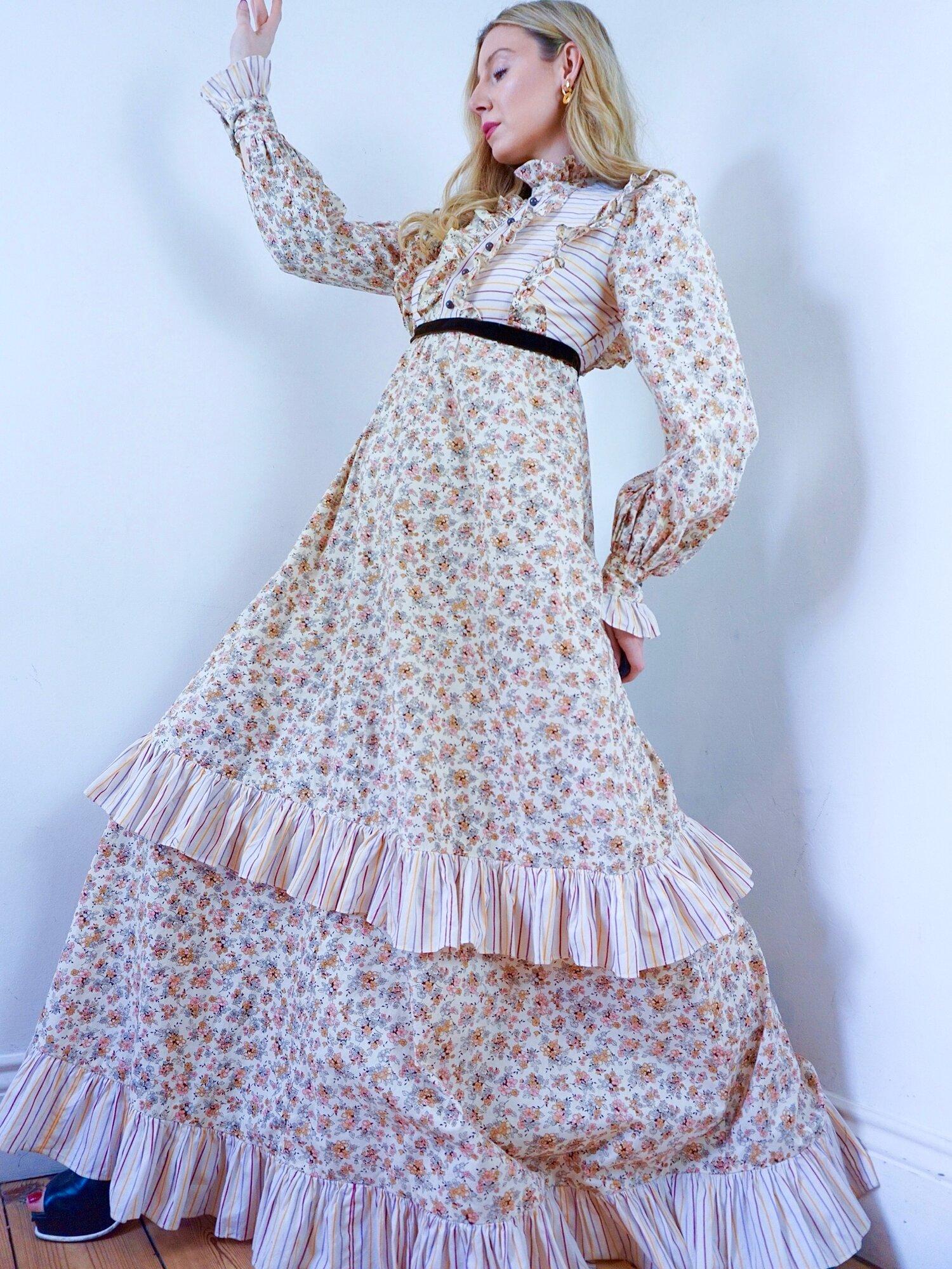 Vestido vintage Gina Fratini Gris en venta