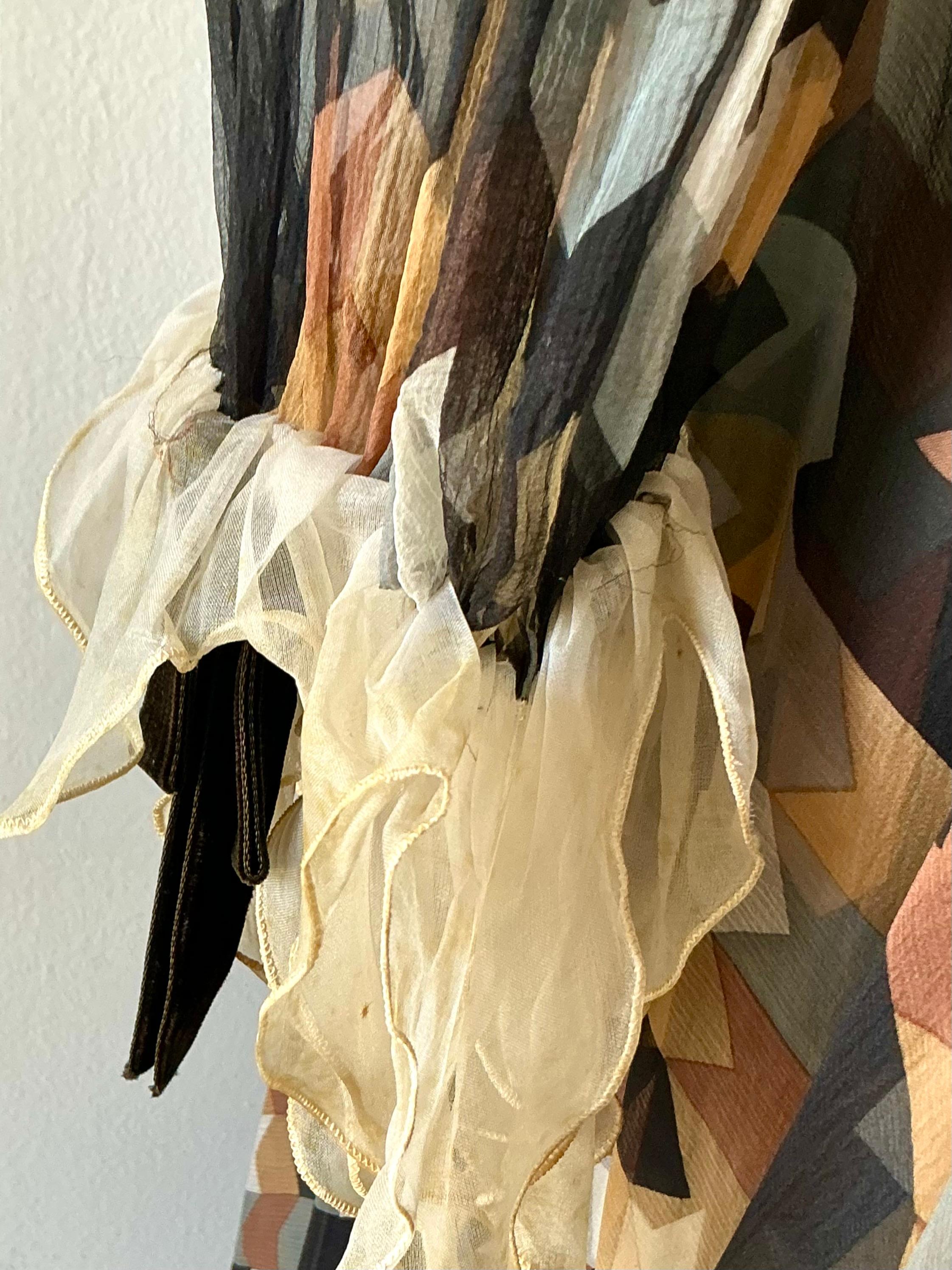 Maxi abito vintage in seta di Gina Fratini in vendita 3
