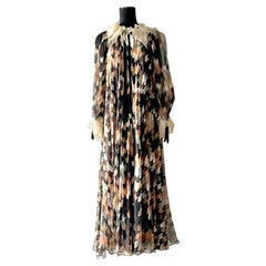 Vintage Gina Fratini Maxikleid aus Seide