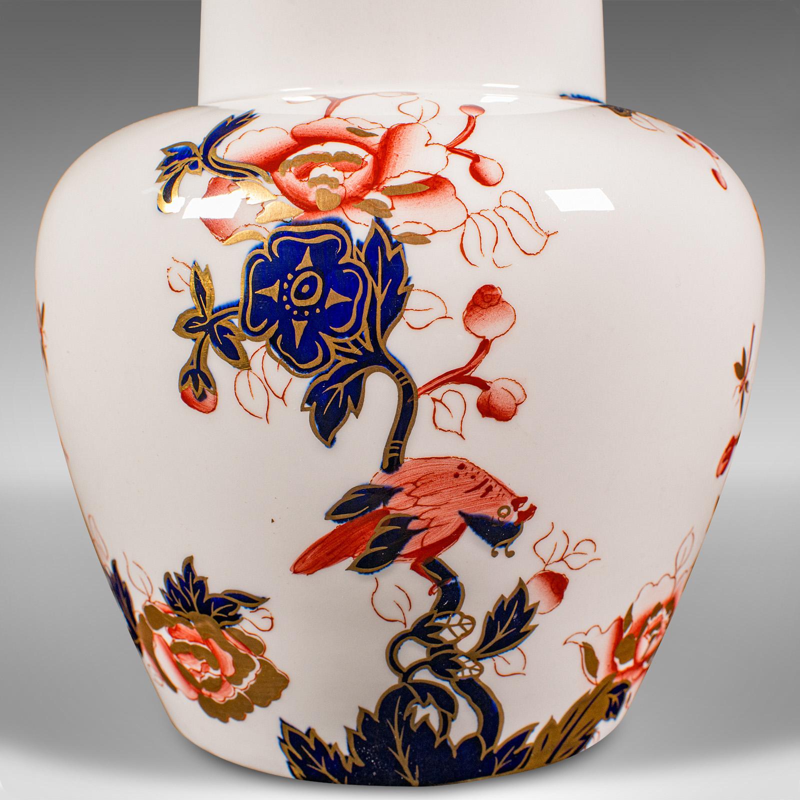 Vintage Ginger Jar, English, Ceramic, Spice Pot, Decor, Coalport, Circa 1970 5