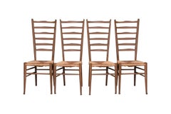 Vintage Gio Ponti Style Italian Ladder Back Chairs 4