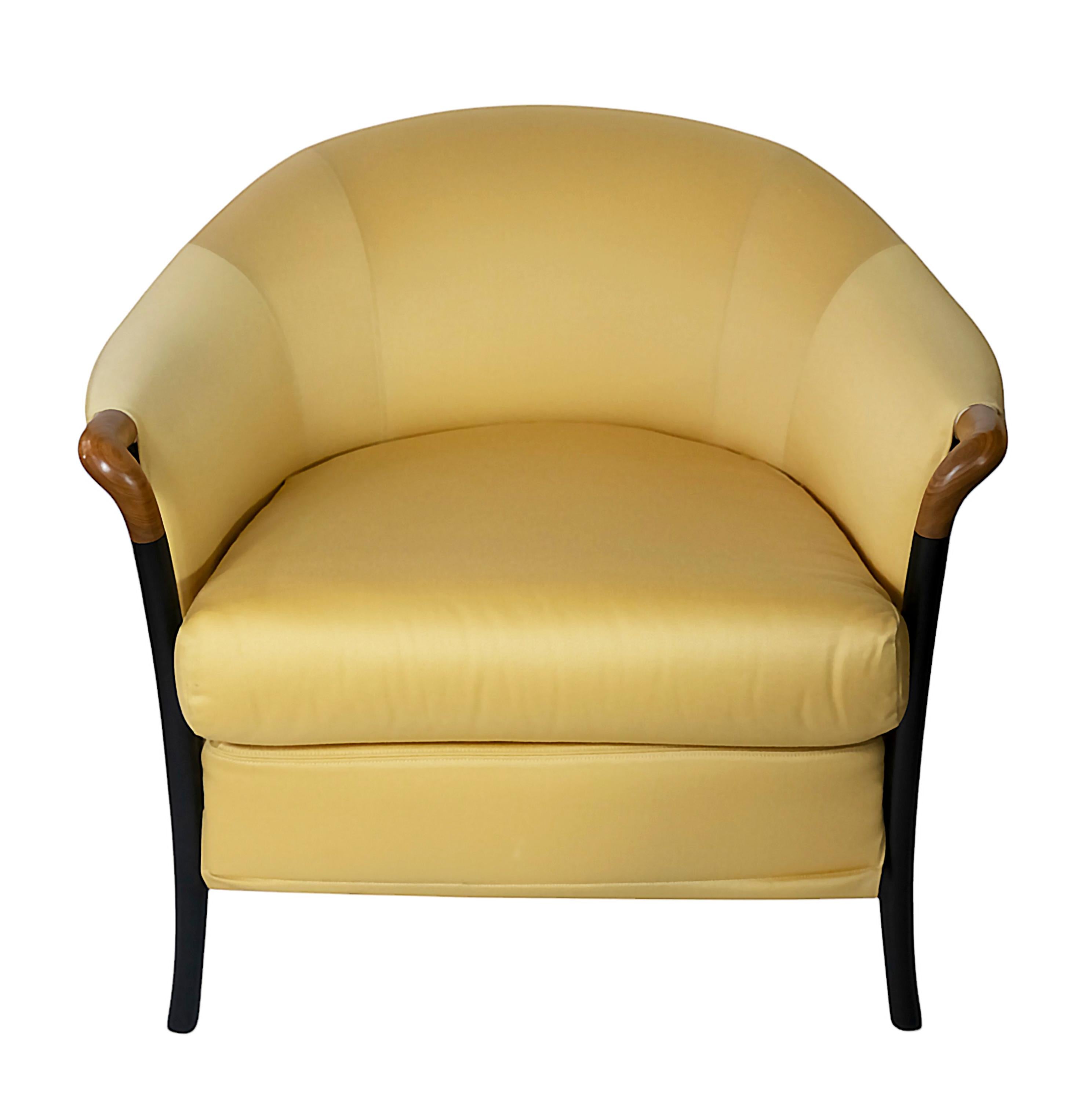 Mid-Century moderno Poltrona Giorgetti Progetti Peggy d'epoca di Umberto Asnago in vendita