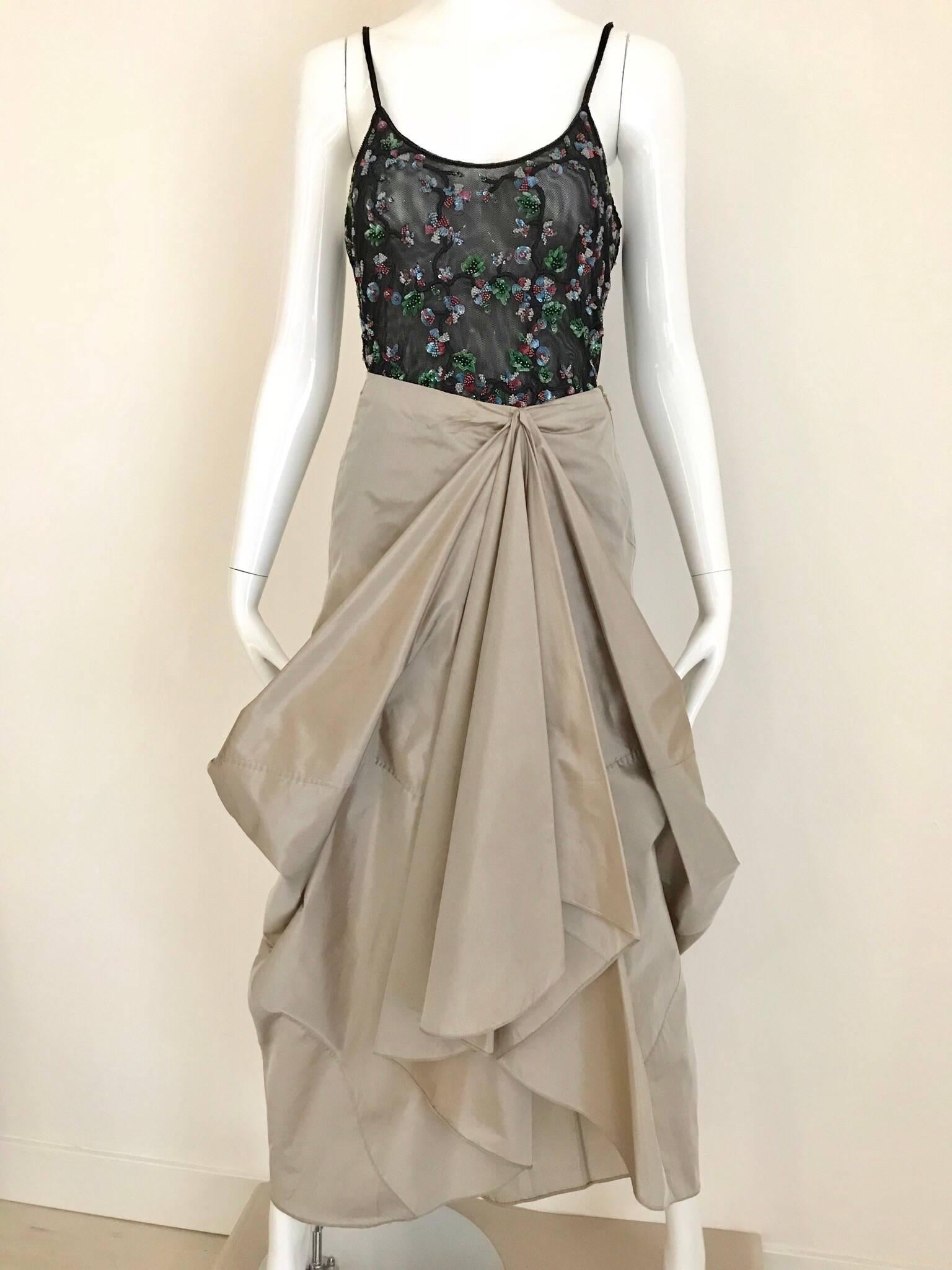 vintage silk skirt