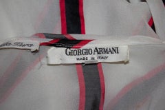 Vintage Giorgio Armani Silk Stripe Blouse