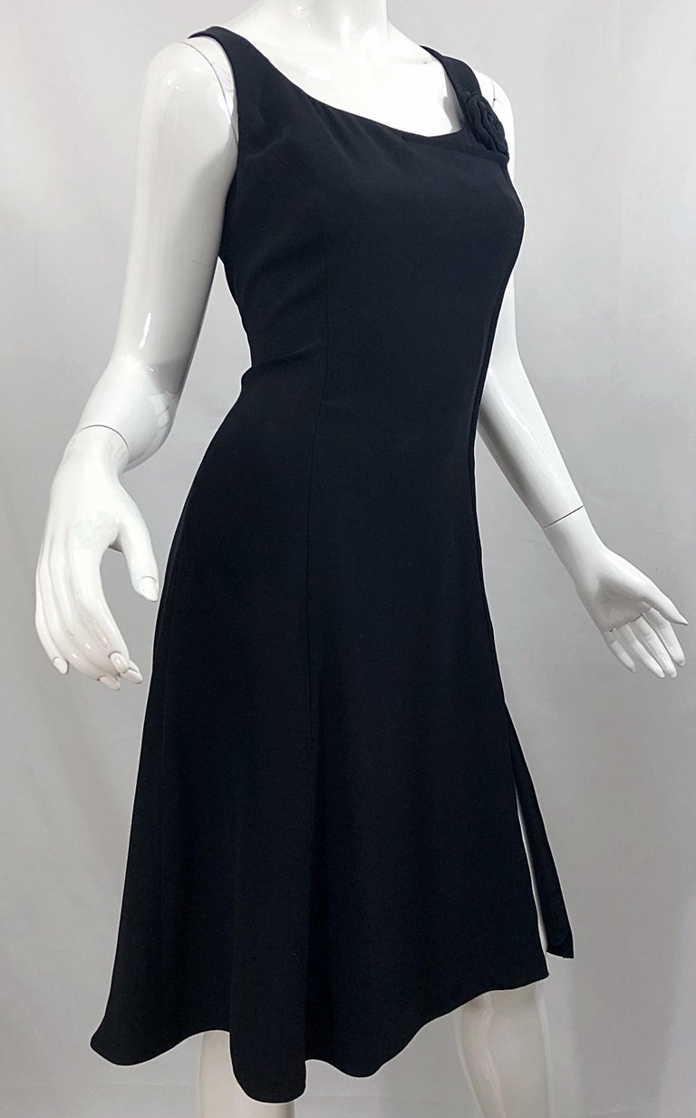 Vintage Giorgio Armani Size 12 / 44 Flirty Little Black Dress 90s at ...