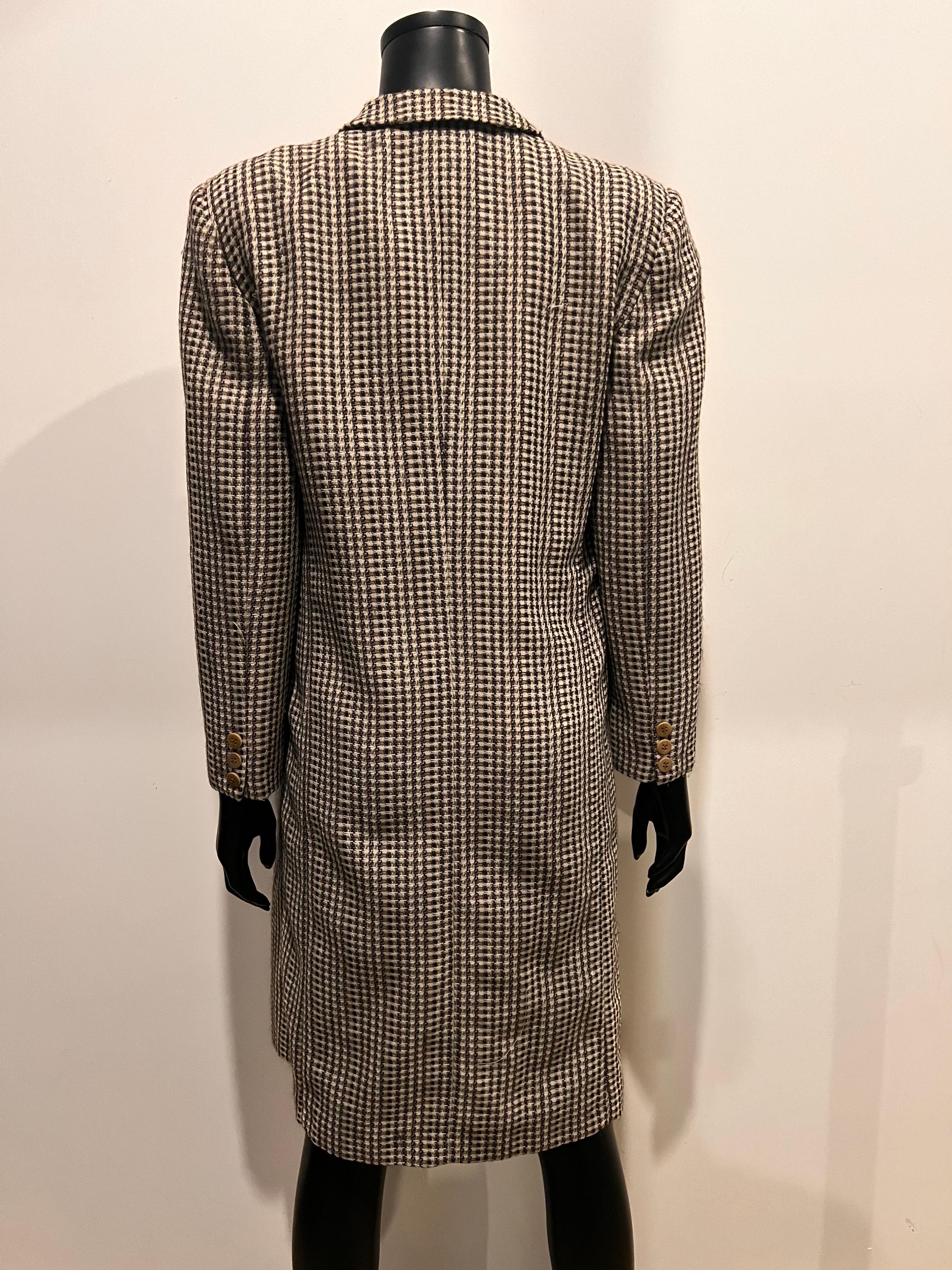 VINTAGE GIORGIO ARMANI Tweed Coat With built in  Waistcoat 1