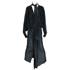 robe en jersey noir Giorgio di Sant Angelo des années 1970