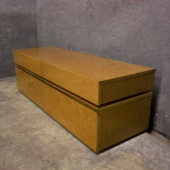 Vintage Giovanni Offredi for Saporiti Dresser, Bird's-Eye Maple, Italy, 1970