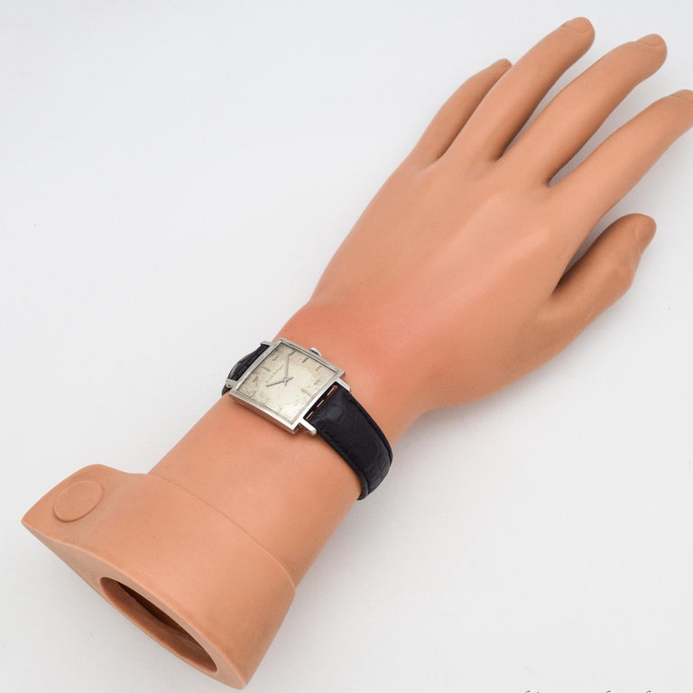 Vintage Girard Perregaux Stainless Steel SquareShaped Watch, 1960s at