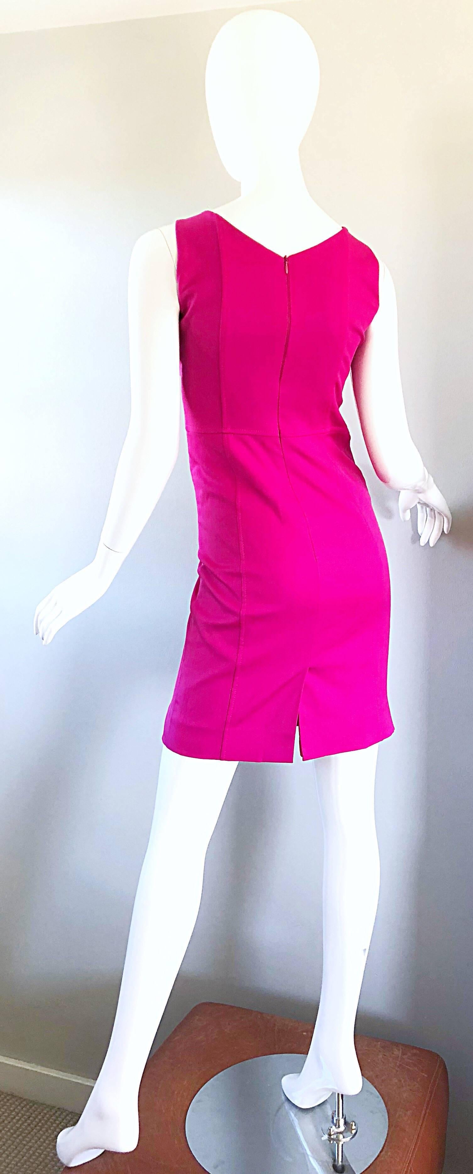 Women's Giorgio Armani Collezioni Vintage Hot Pink Dress, 1990s 