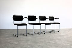 vintage Gispen 201 chairs  dining room chairs  set of 4