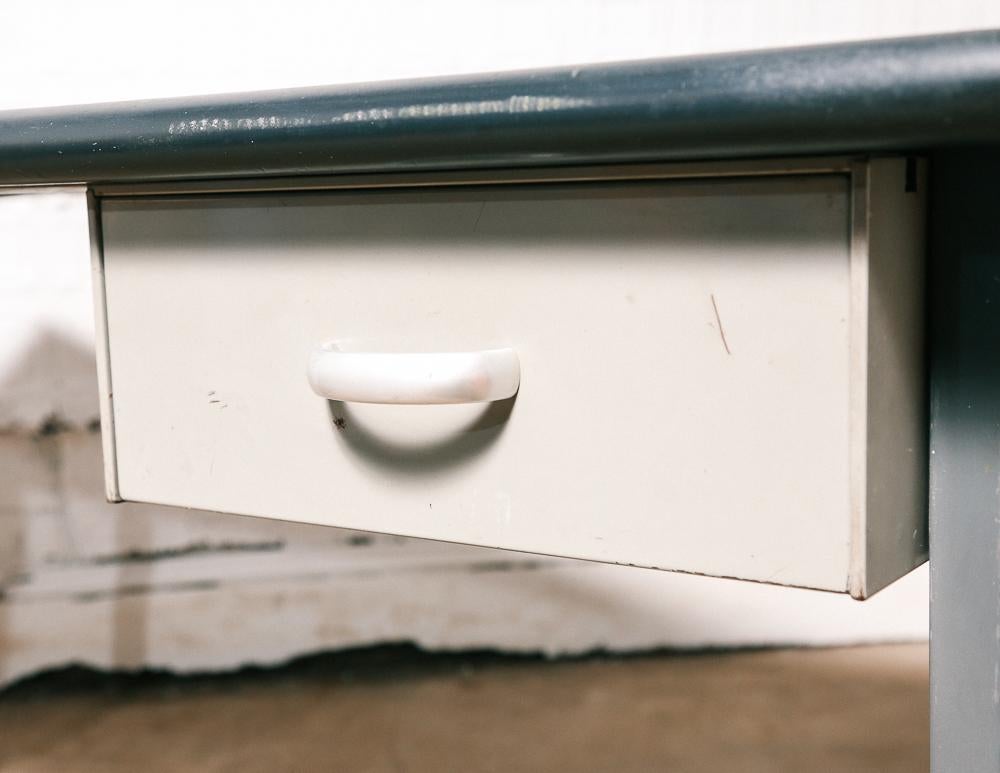 Steel Vintage Gispen Industrial Desk