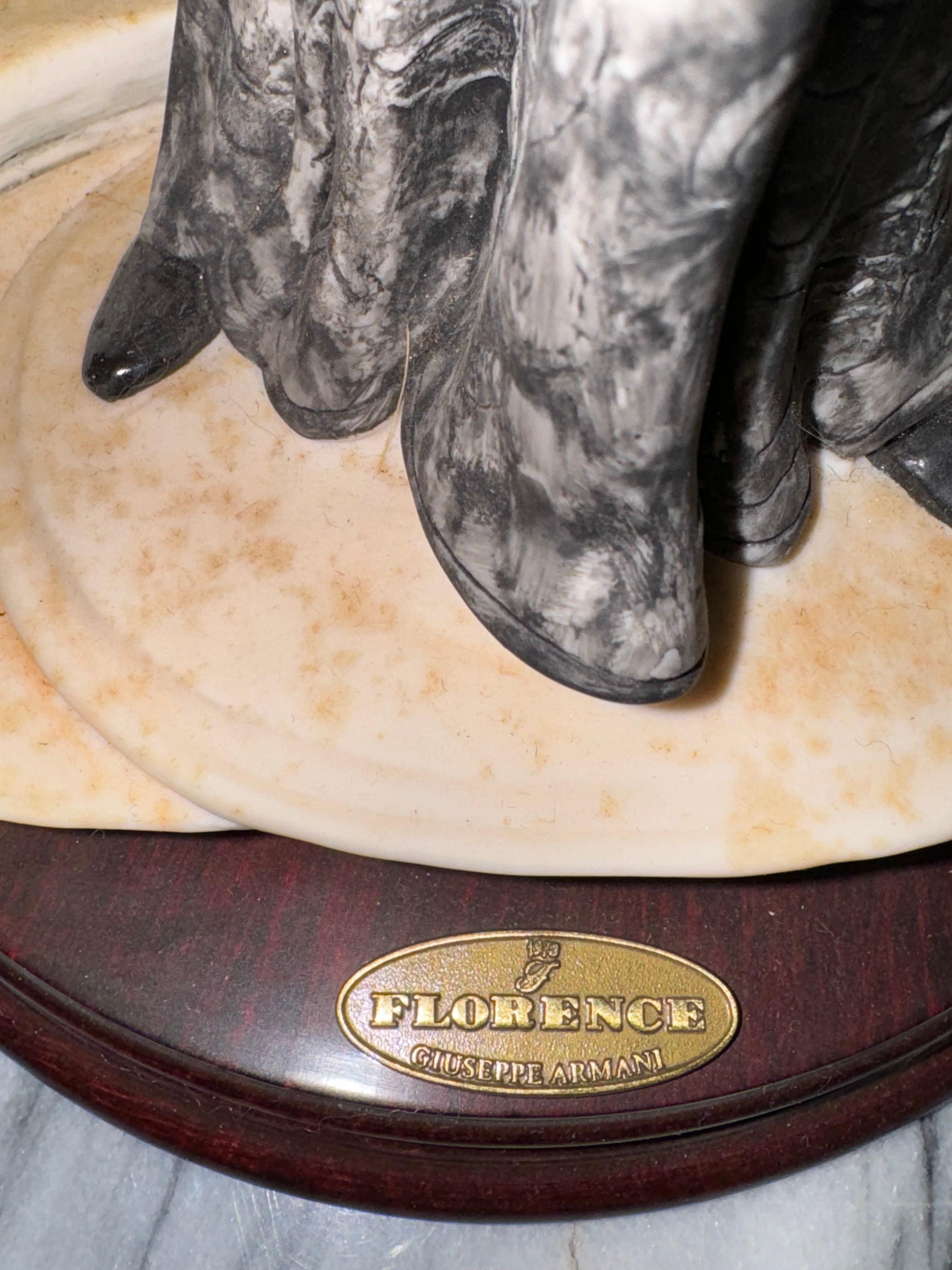 Statuette Giuseppe Armani d'epoca, edizione limitata made in Italy con certificazione in vendita 4