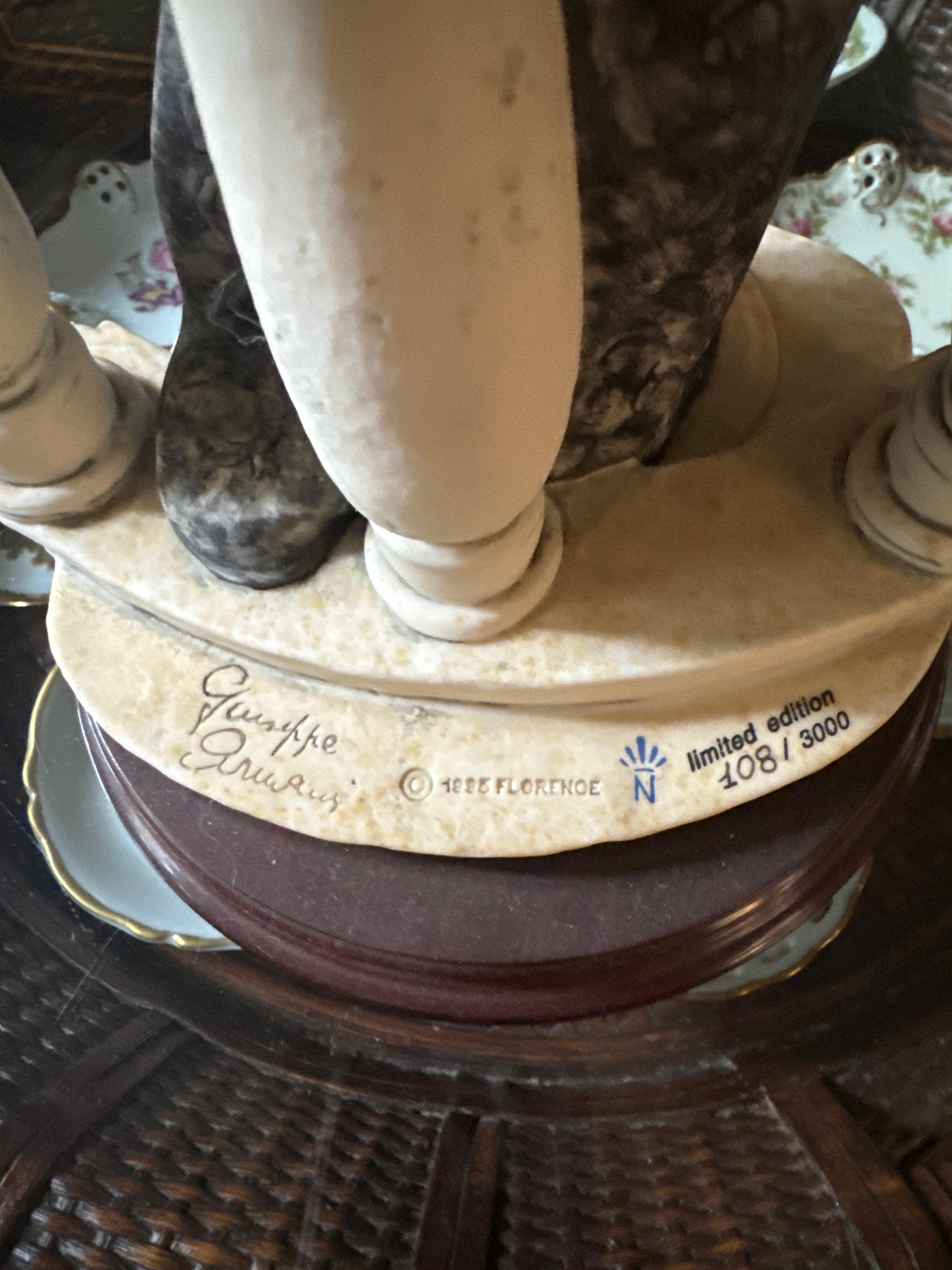 Statuette Giuseppe Armani d'epoca, edizione limitata made in Italy con certificazione in vendita 11