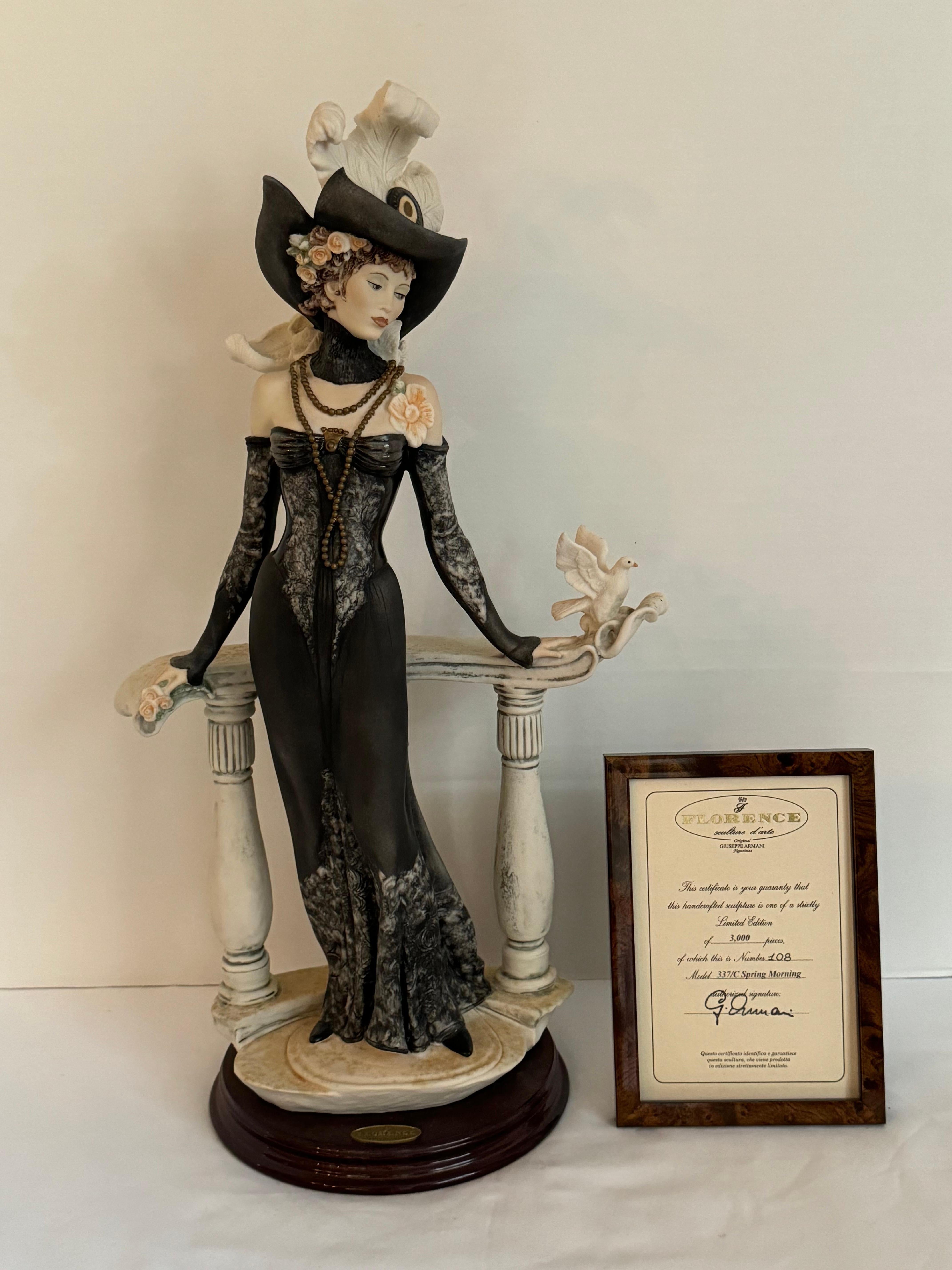 Statuette Giuseppe Armani d'epoca, edizione limitata made in Italy con certificazione In condizioni buone in vendita a Birmingham, AL