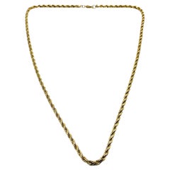 Vintage Givenchy 1970s Gold Plated Chain Necklace
