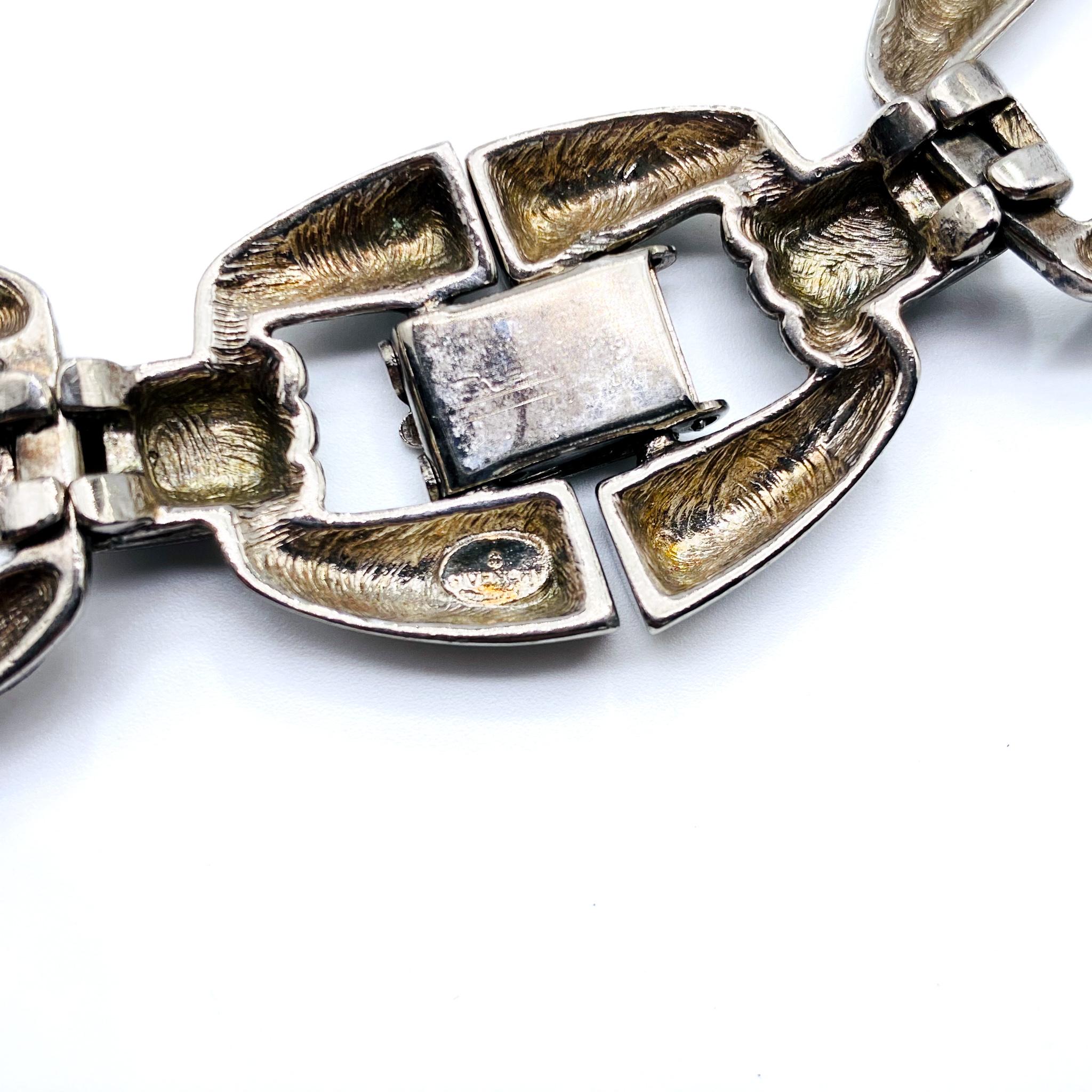 Women's Vintage Givenchy 1980s Silver Plated Collar Necklace For Sale