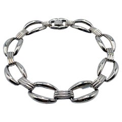 Vintage Givenchy 1980s Silver Plated Collar Necklace