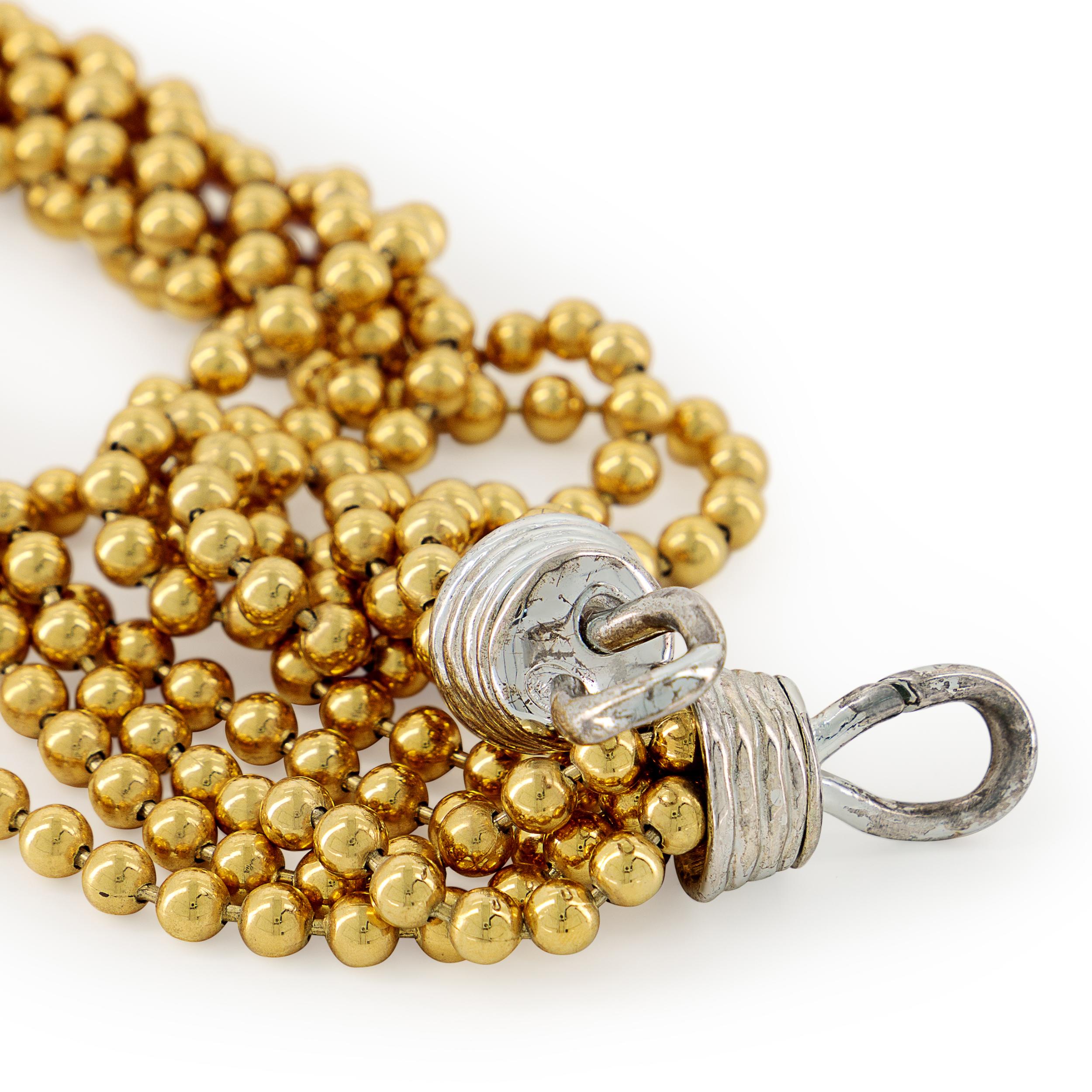Contemporain Givenchy Collier torsadé vintage perlé  en vente