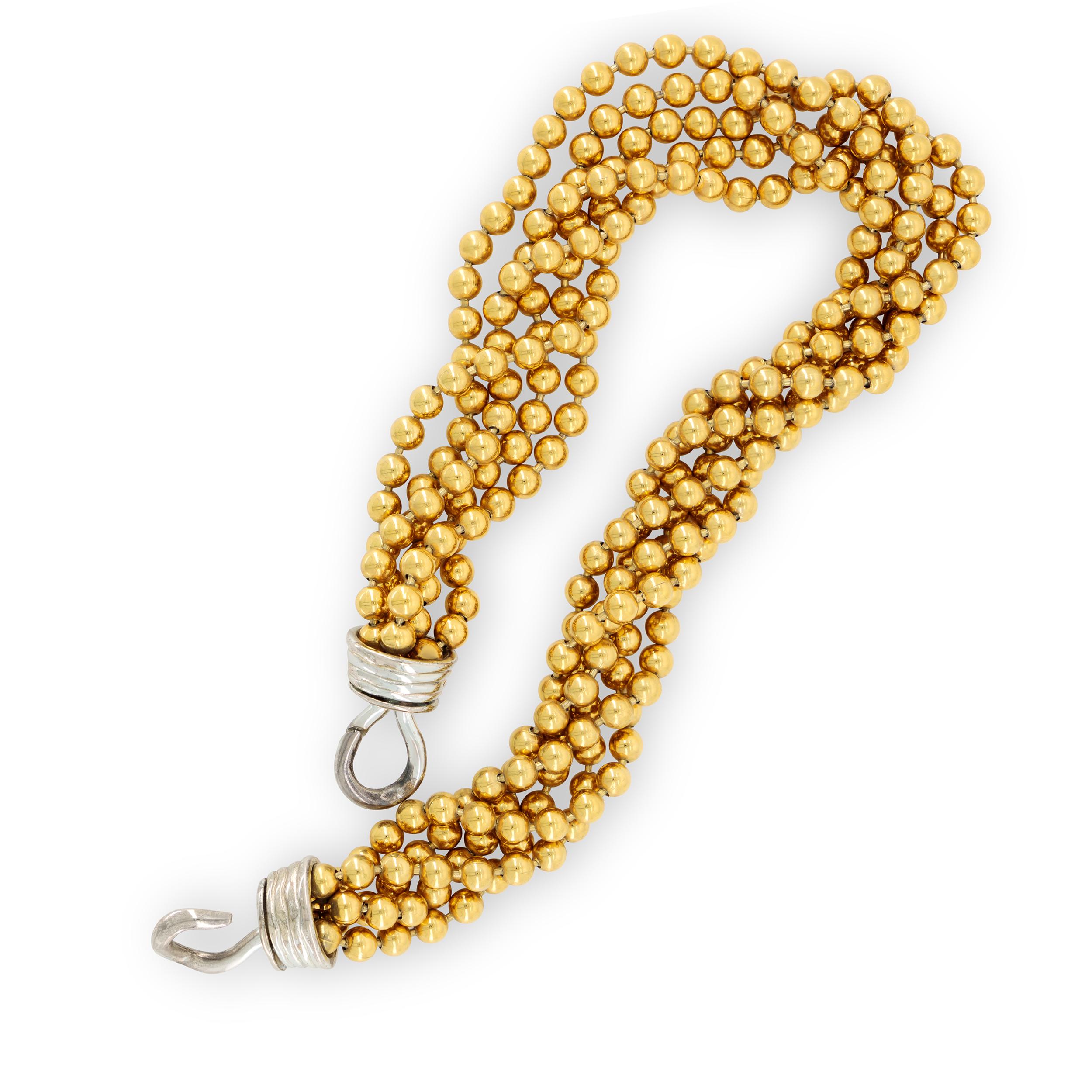 Vintage Givenchy Perlen Torsade Halskette  im Zustand „Gut“ im Angebot in Dubai, DU