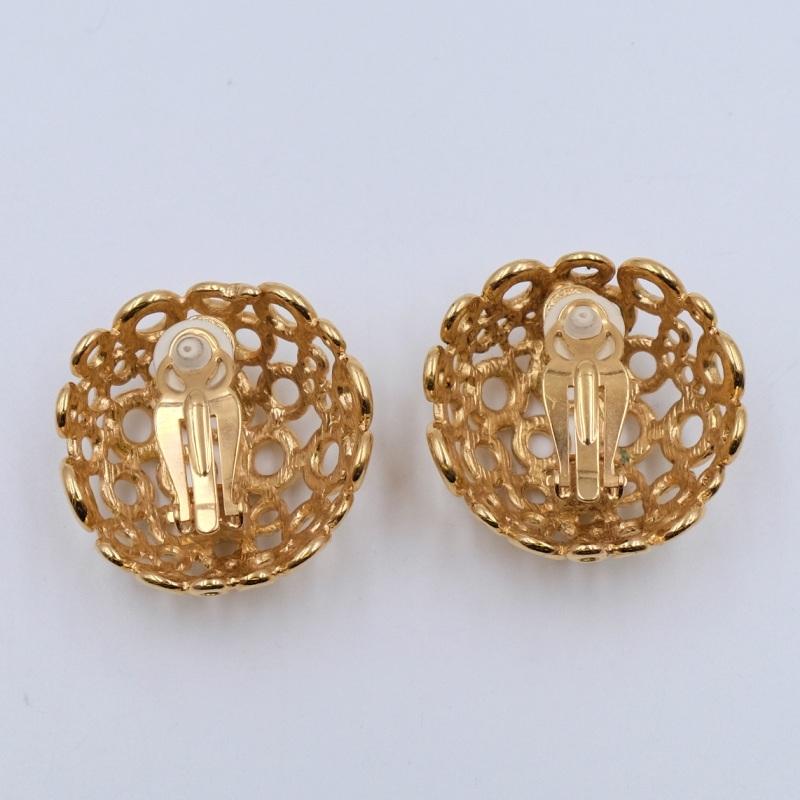 Vintage Givenchy Bubble Clip-on Earrings 1980's In Good Condition In Austin, TX