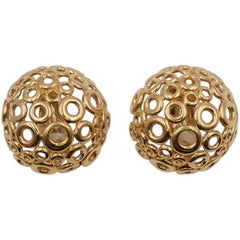 Vintage Givenchy Bubble Clip-on Earrings 1980's