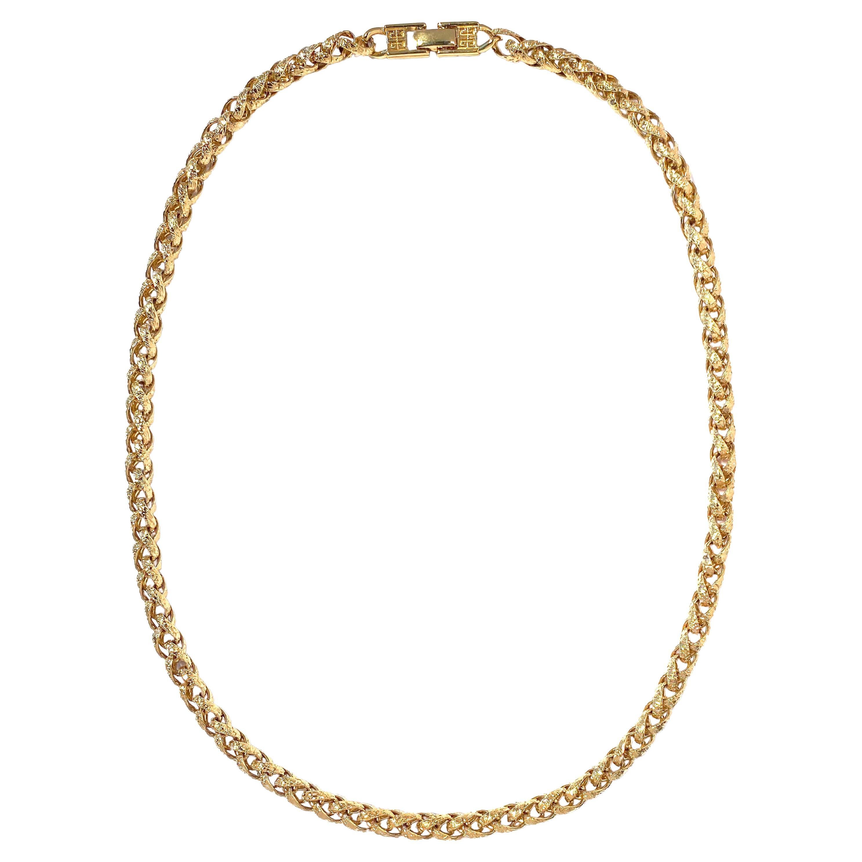 Vintage Givenchy Byzantine Chain Necklace, 1980s