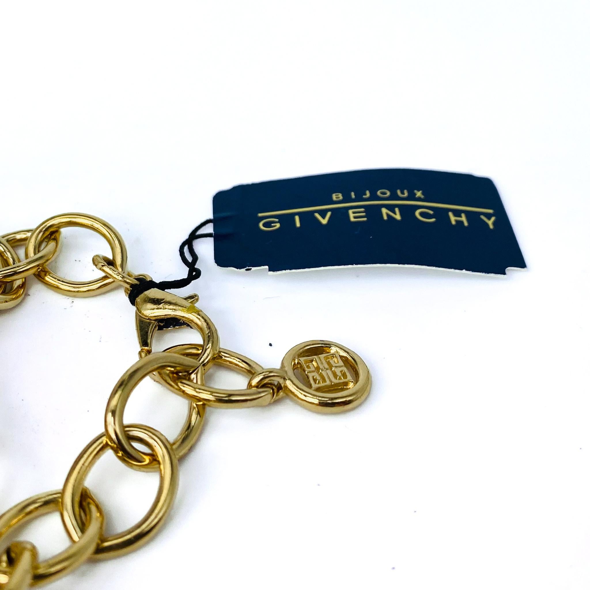 Vintage Givenchy Charm Bracelet 1980s In New Condition In London, GB