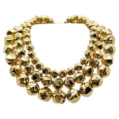 Vintage Givenchy Chunky Nugget Necklace 1980s