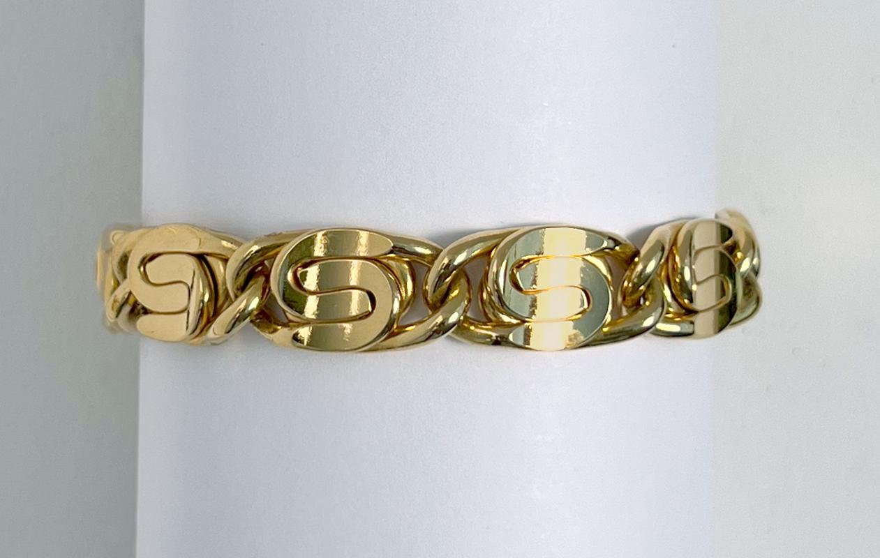 Vintage Givenchy geschwungenes Gliederkette-Armband, 1980er Jahre im Angebot 2