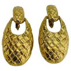 Boucles d'oreilles vintage Givenchy des années 1980