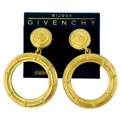 Boucles d'oreilles vintage Givenchy des années 1980