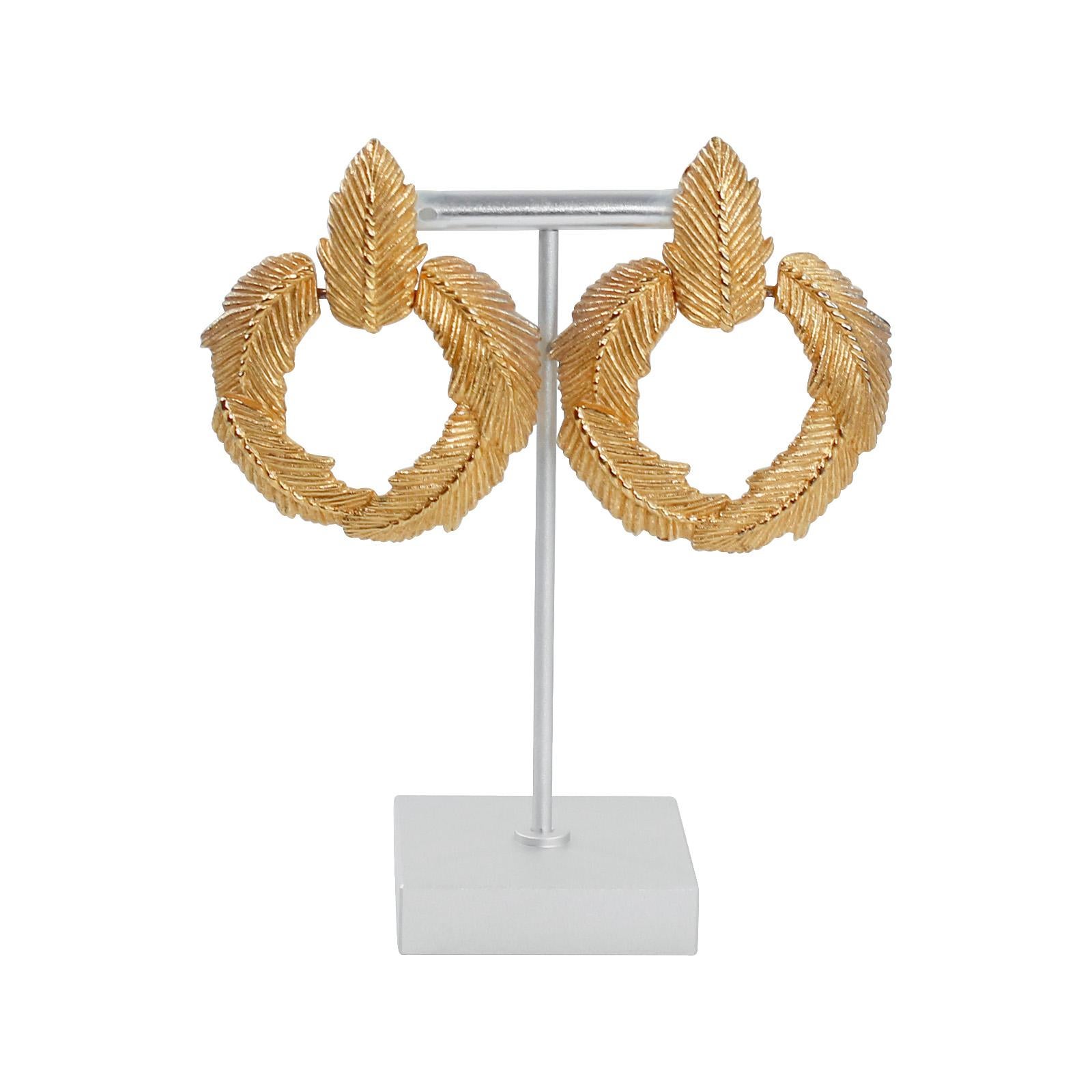 givenchy gold hoop earrings