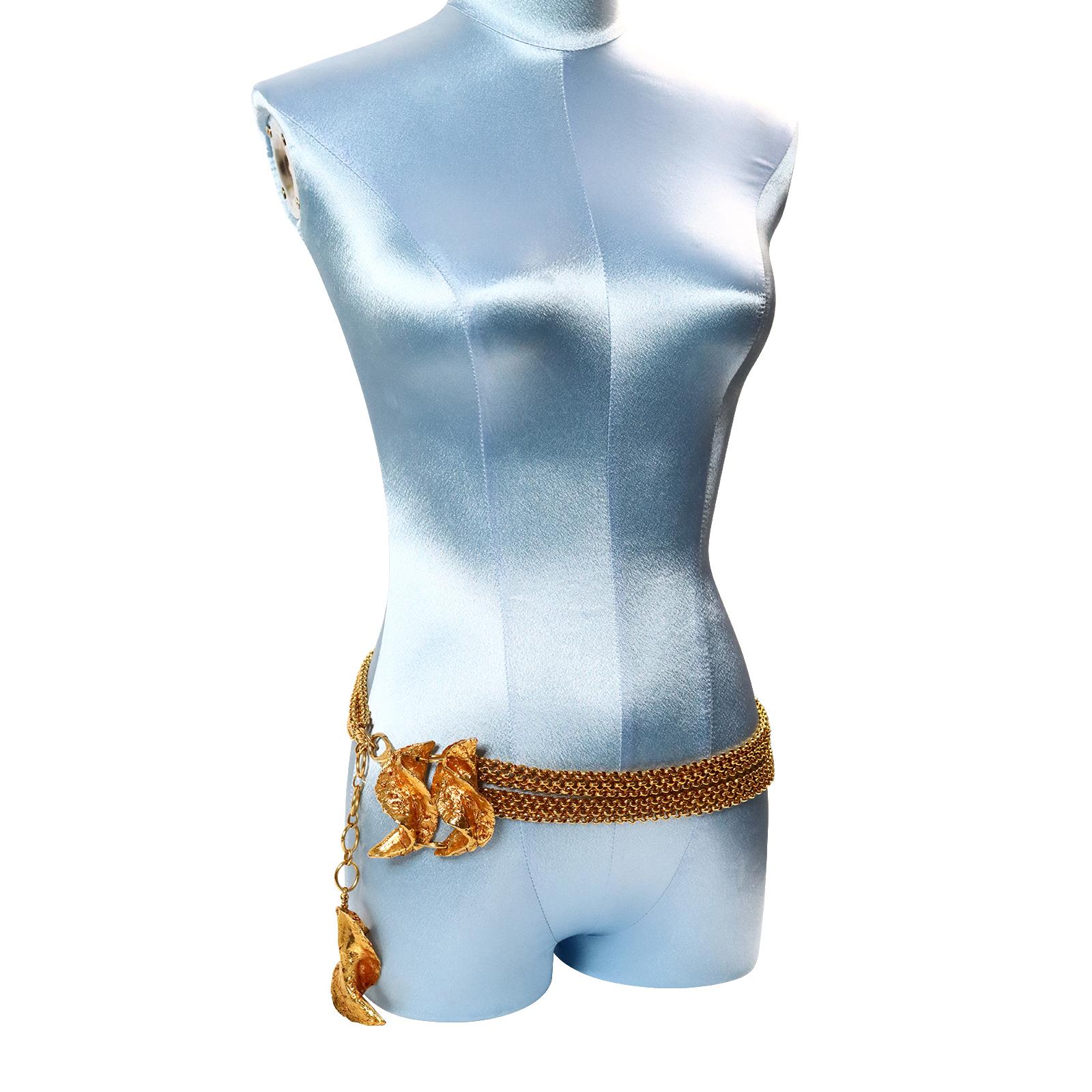 Moderno Collana e cintura d'oro vintage di Givenchy, circa anni '80 in vendita