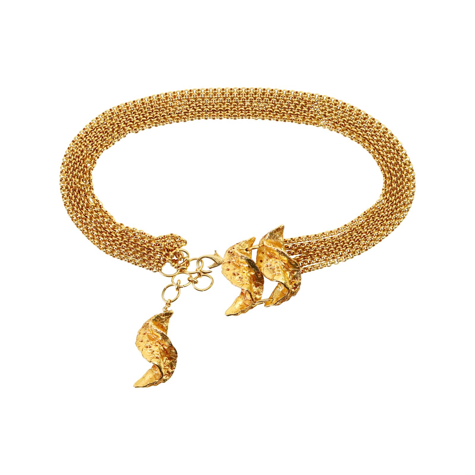 Collana e cintura d'oro vintage di Givenchy, circa anni '80 in vendita 2